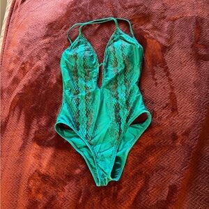 Vix by Paula Hermanny Teal One-Piece Swimsuit